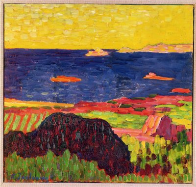 De Kust bij Carantec, 1905-06 door Alexej von Jawlensky